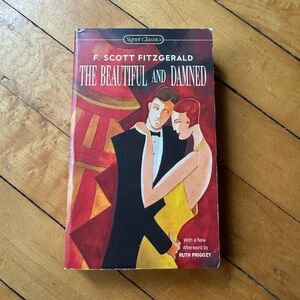The beautiful and the damned by f Scott Fitzgerald paperback book novel